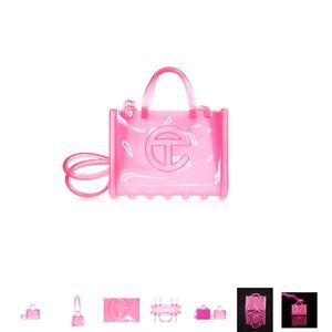Melissa X Telfar Medium Jelly Shopper - Pink